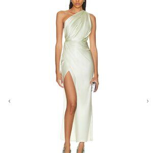 NWT The Sei for FWRD Asymmetrical Drape Dress in Celadon size 2